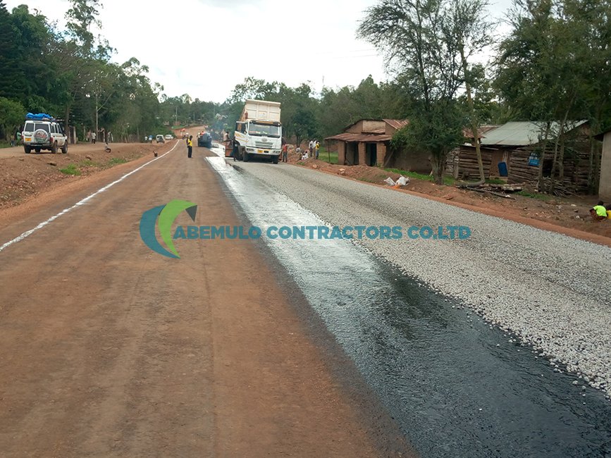Upgrading to Double Surface Dressing (DSD) on Mika-Utegi road in Mara