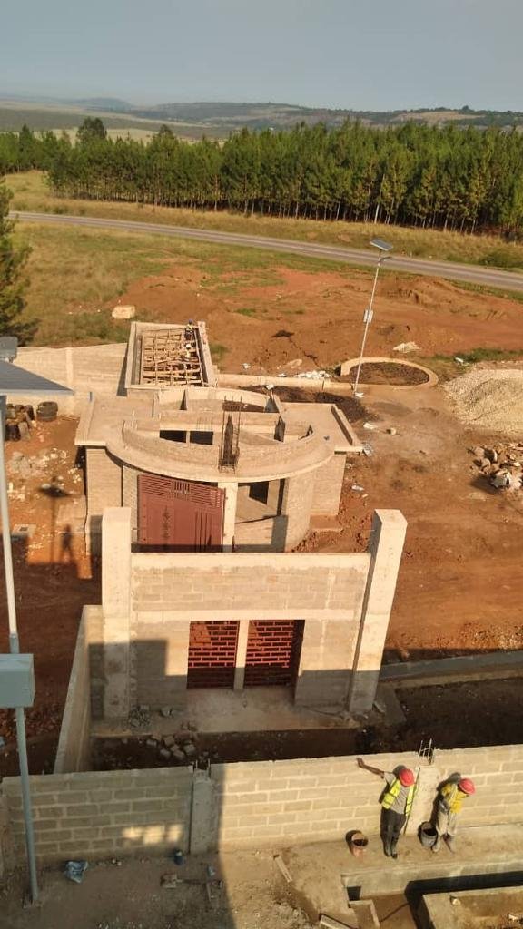 New Office Construction at Katoma Yard Upper View